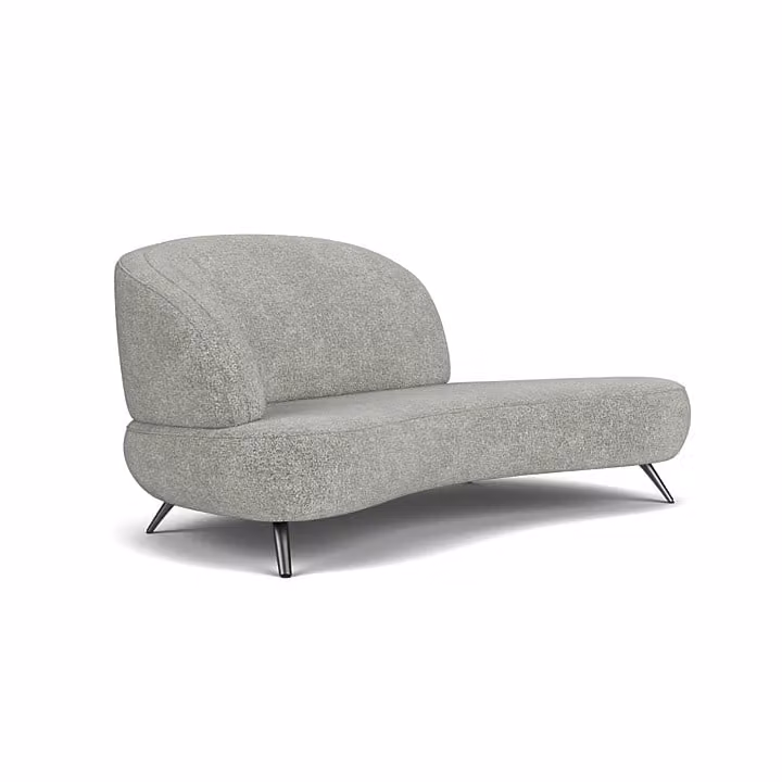 Prominent Chaise Longue Bank Miami - Grijs - Stof - L-vormig met linkerzijde