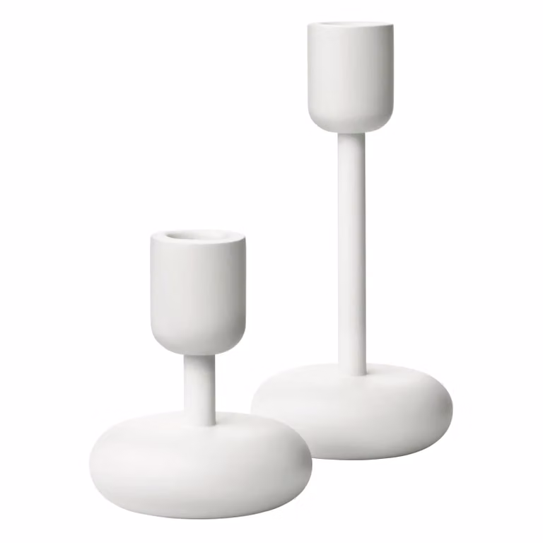 Iittala Nappula kandelaarset Wit voor stompkaarsen