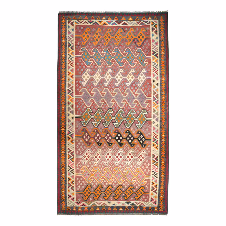 home24 Kelim Gashgai vloerkleed multicolor, B: 154 cm, D: 290 cm, wol