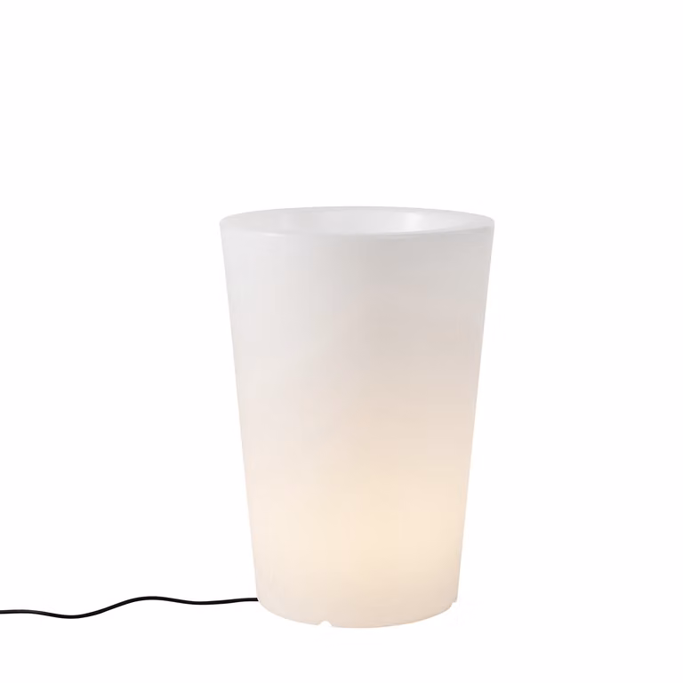 Qazqa Verano Buiten vloerlamp wit - IP65 - Hoogte: 60 cm