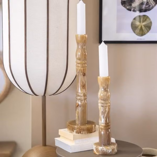 By Boo Kandelaar Marlie Groot - Bruin - Modern Tafeldecoratie