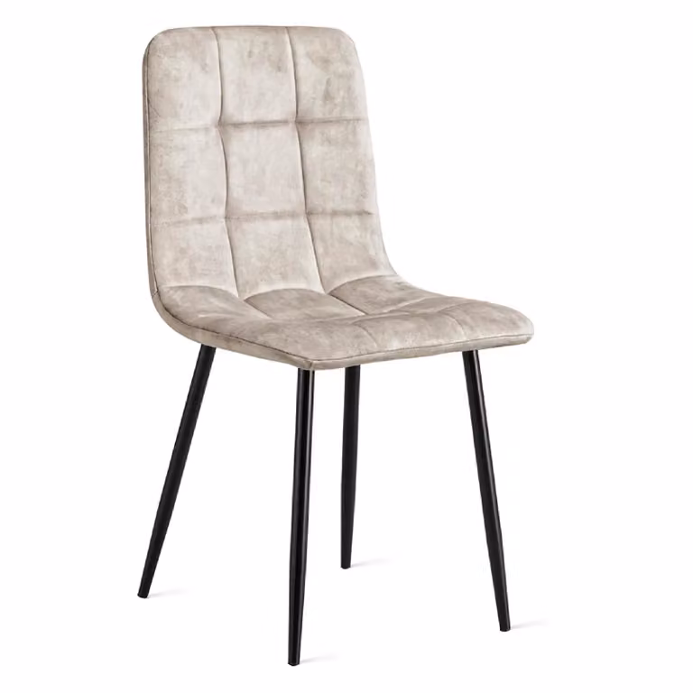 Set van 2 Nest of Nora Eetkamerstoelen Noa - Fluweel - Taupe