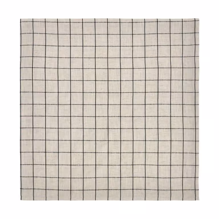 House Doctor Join tafelkleed Black-off white 150 x 150 cm