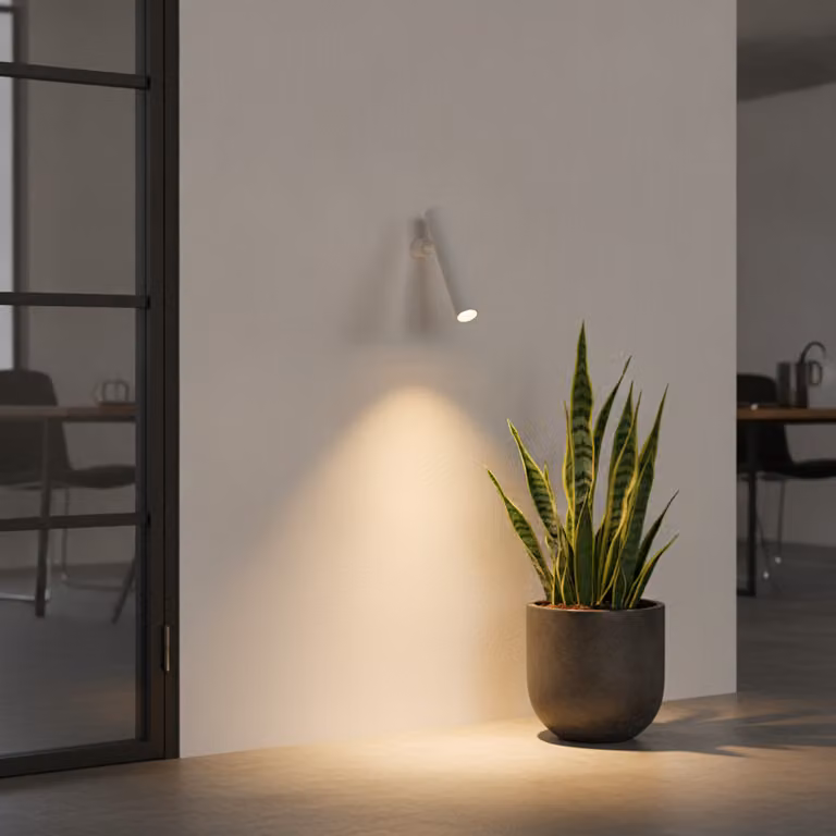 Lyora Wandlamp Arlo wit aluminium met LED