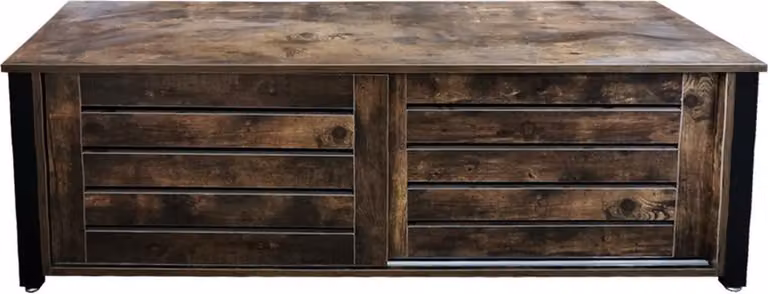 VDD Industrial Vintage Design TV meubel met schuifdeuren, Breedte: 130 cm