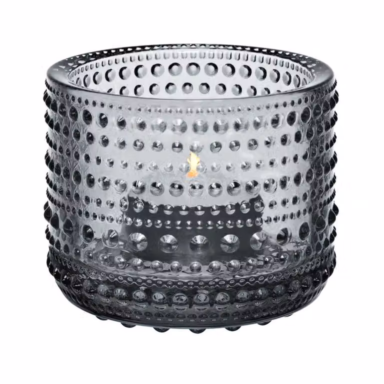 Iittala Kastehelmi waxinelichthouder grijs