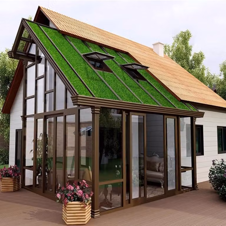 Geluidsabsorberende mat van zelfklevend PVC voor het dempen van regengeluid, Groen, 1 x 6 m