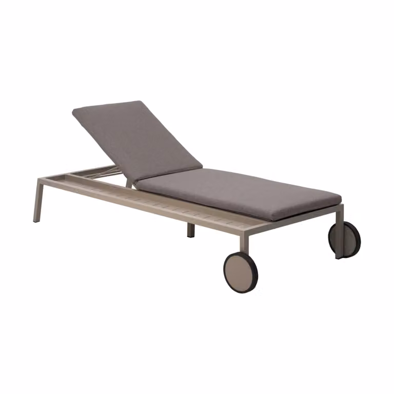 Brafab Samvaro ligbed Khaki-soft dawn, 218 x 92 cm