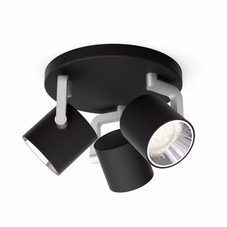Philips Hue Byrl 3-lichts opbouwspot zwart