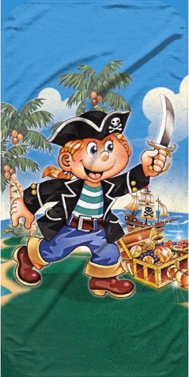Palm Beach Kinderhanddoek Towel Pirate 75 x 150 cm