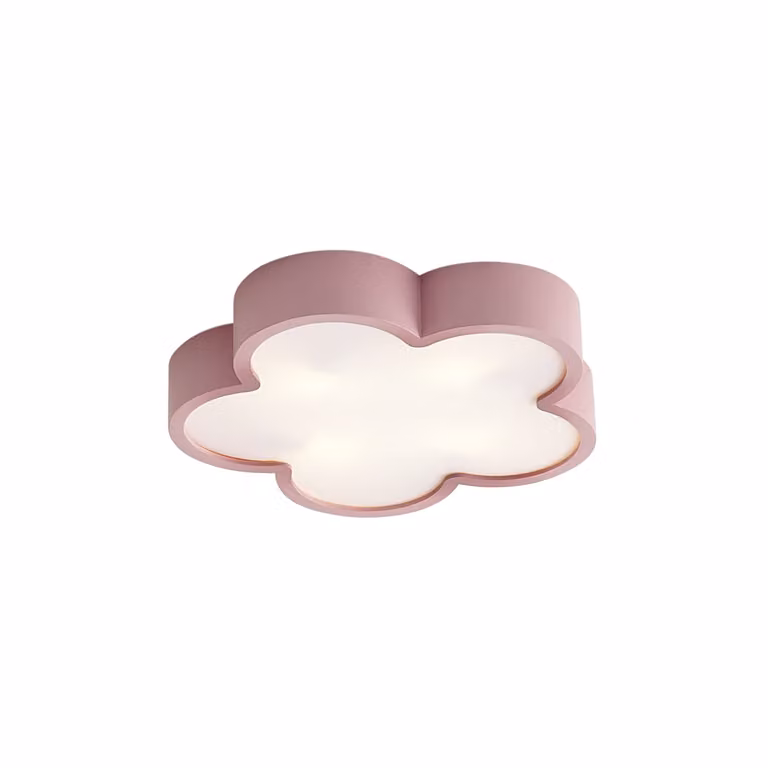 Qazqa Lucille kinder plafondlamp - Roze en wit