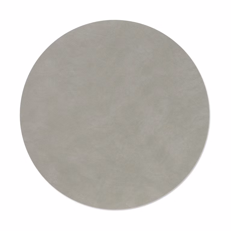 LIND DNA Nupo placemat Light grey, cirkel, L
