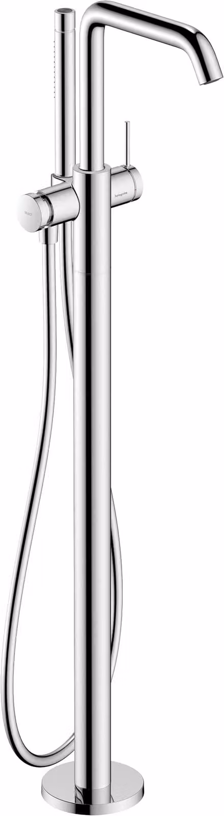 Hansgrohe Tecturis E Enkelhendel badmengkraan met bodemuitloop, chroom, uitlooplengte 194mm