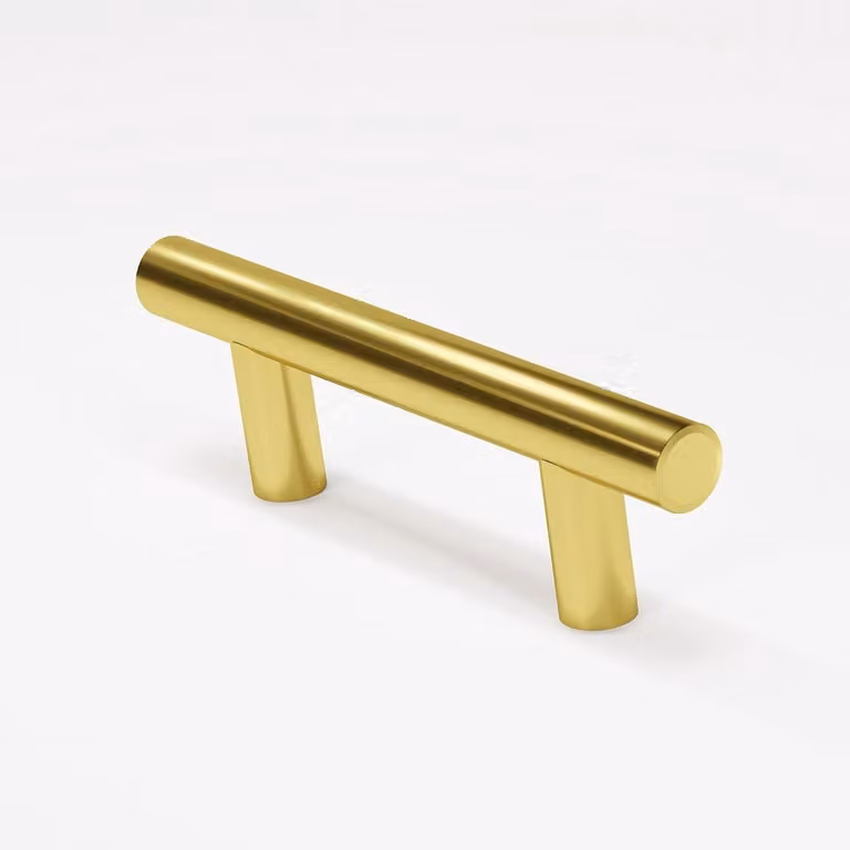 Gouden meubelgrepen in klassieke stijl voor keukenkasten en lades met 65 mm hartafstand