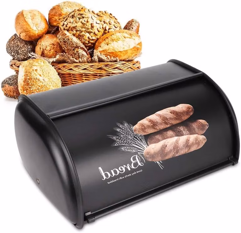 Grote RVS brooddoos voor broodopslag in de keuken