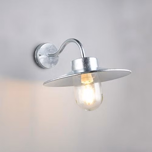 Trio Stallamp Tana zinkgrijs met LED en IP54 bescherming