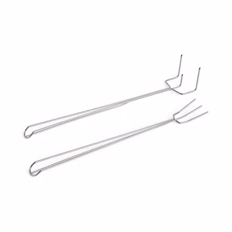 HAY Outdoor Market grillvork set van 2 stuks, roestvrij staal, zilver