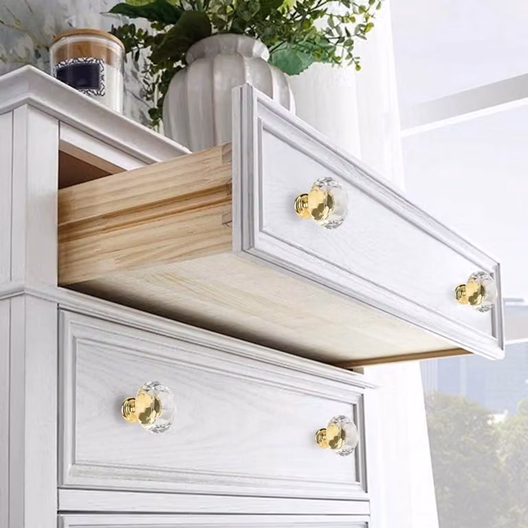 Set van 20 kristallen glazen kastdeurgrepen van 30 mm voor een elegante afwerking en stijlvol interieur