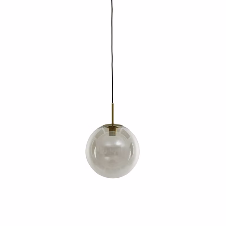 Light & Living Medina Hanglamp - Transparant/Goud - Diameter: 40 cm