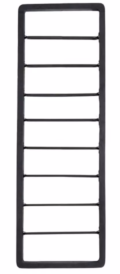 Light en Living Sorrento Wijnrek voor 8 flessen, zwart en hout, B/D/H: 40 x 6 x 120 cm