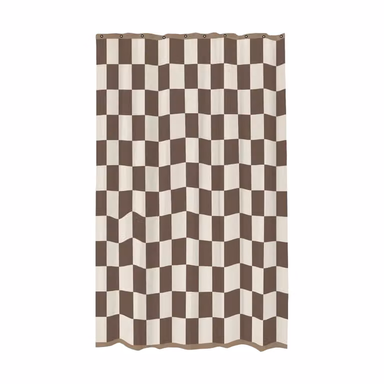 Mette Ditmer Retro douchegordijn Bruin 150 x 200 cm