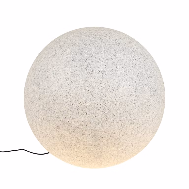 Qazqa Moderne Tuinlamp Grijs - Hoogte: 77 cm - IP65 - Dimmable