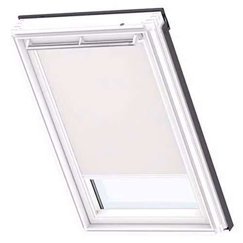 VELUX Verduisterend Rolgordijn SK08 Licht Beige met Witte Geleiders