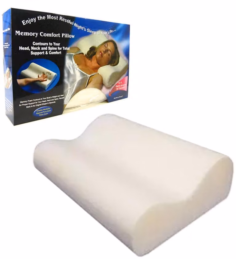 SnelShoppen Orthopedisch Slaapkussen in Hoogte Verstelbaar Traagschuim Neksteunkussen B/D/H: 50 x 30 x 10 cm