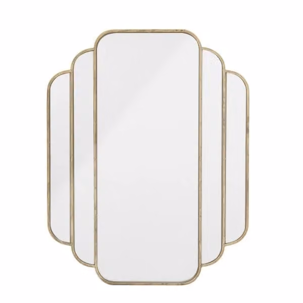 Bloomingville Mas Spiegel Goud, B: 80 cm, H: 63 cm