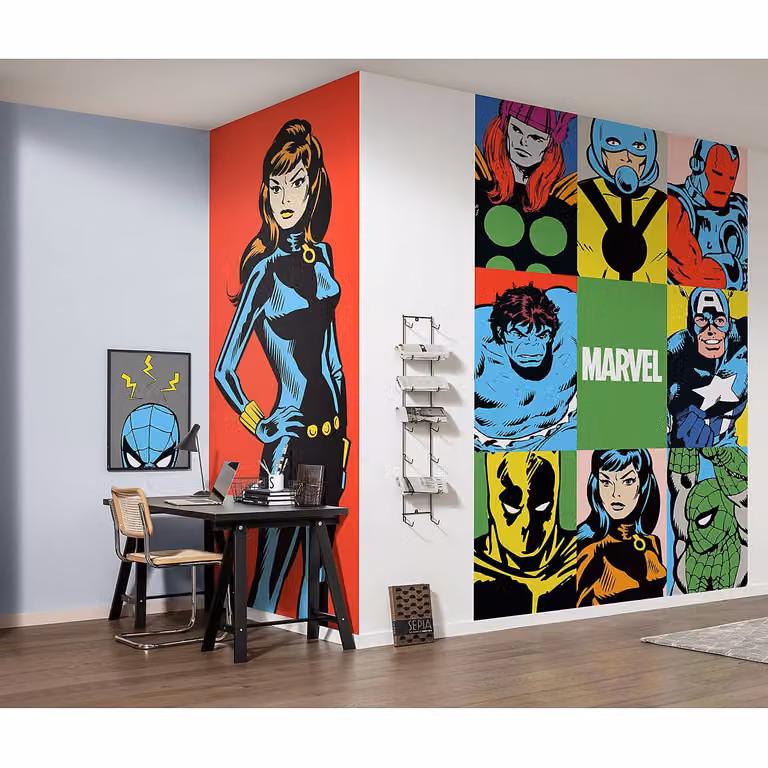 home24 Fotobehang PowerUp Widow B/D/H: 100 x 250 x 0 cm
