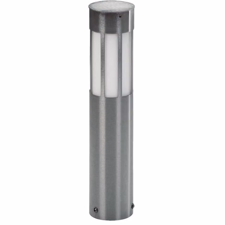 Albert RVS staande buitenlamp zilver, Hoogte: 90 cm