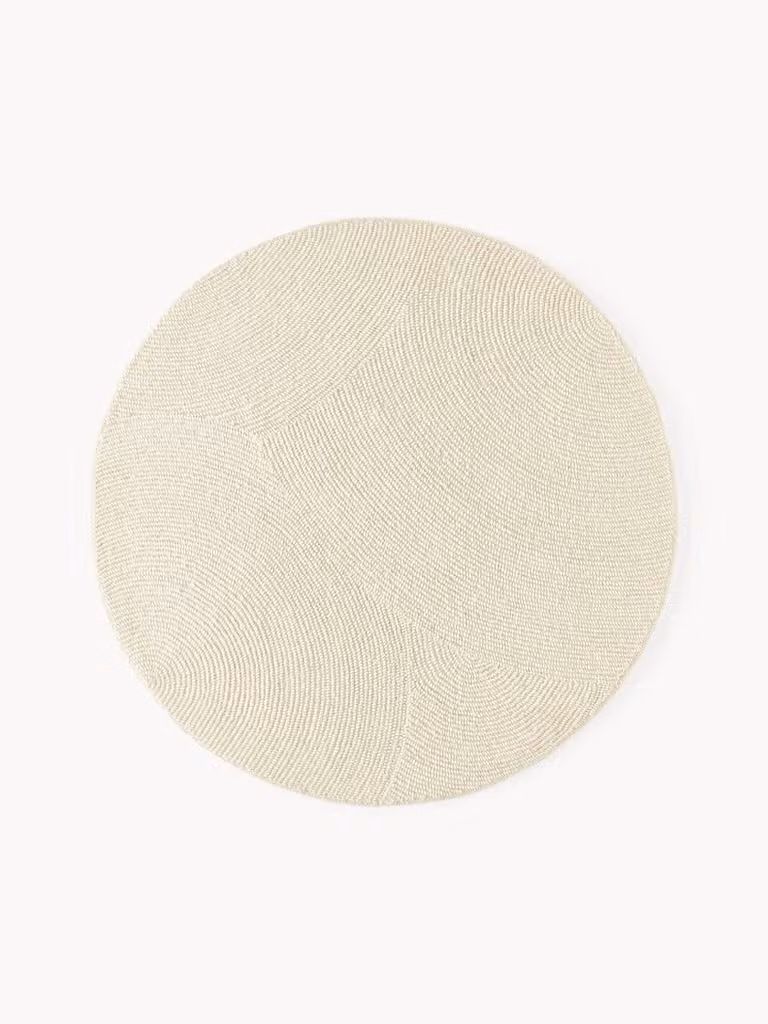 Westwing Collection Eleni Rond Wollen Vloerkleed met Geometrisch Patroon