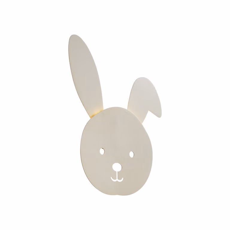 Qazqa Kinder wandlamp beige met dimbare LED en warm wit licht