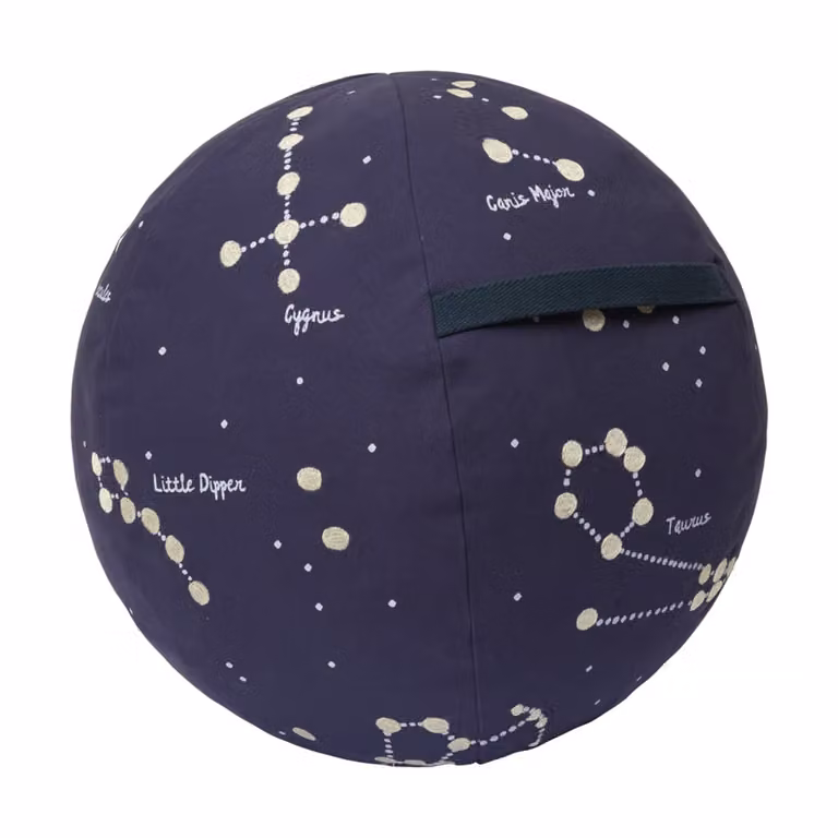 Ferm Living Constellation Soft Body zitpoef Donkerblauw, Ø50 cm