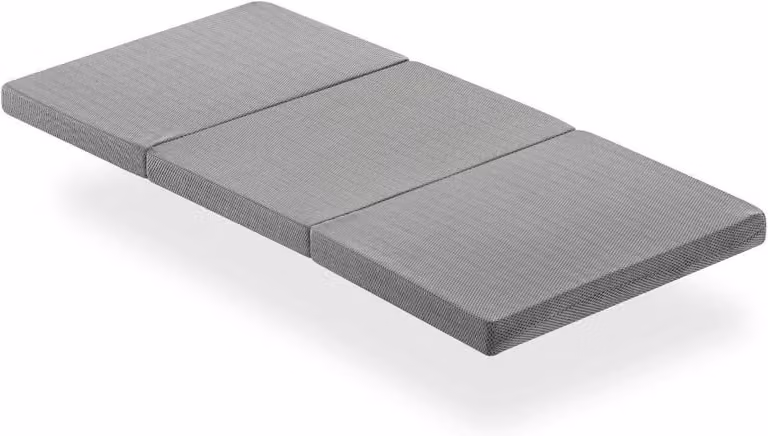 Opvouwbaar reismatras voor baby's met ventilerend mesh - Grijs - 120 x 60 cm