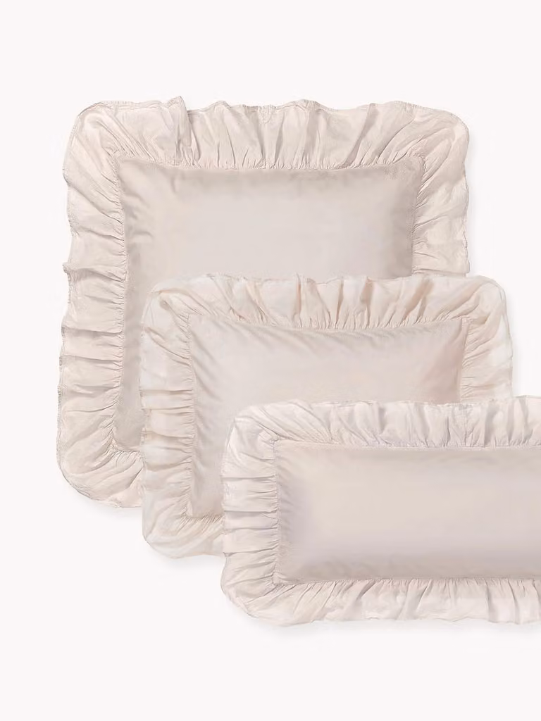 Westwing Collection Louane kussensloop van gewassen katoenen perkal, 80 x 80 cm