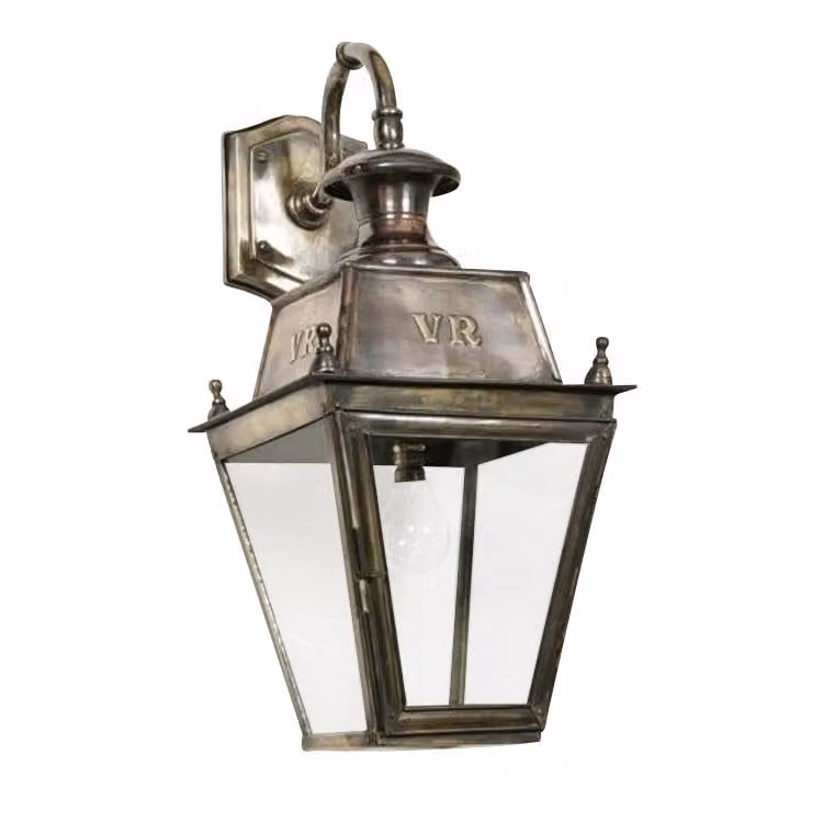 Limehouse Balmoral Top Mount Landelijke Buitenlamp - Koper Gevlamd - Hoogte: 63 cm