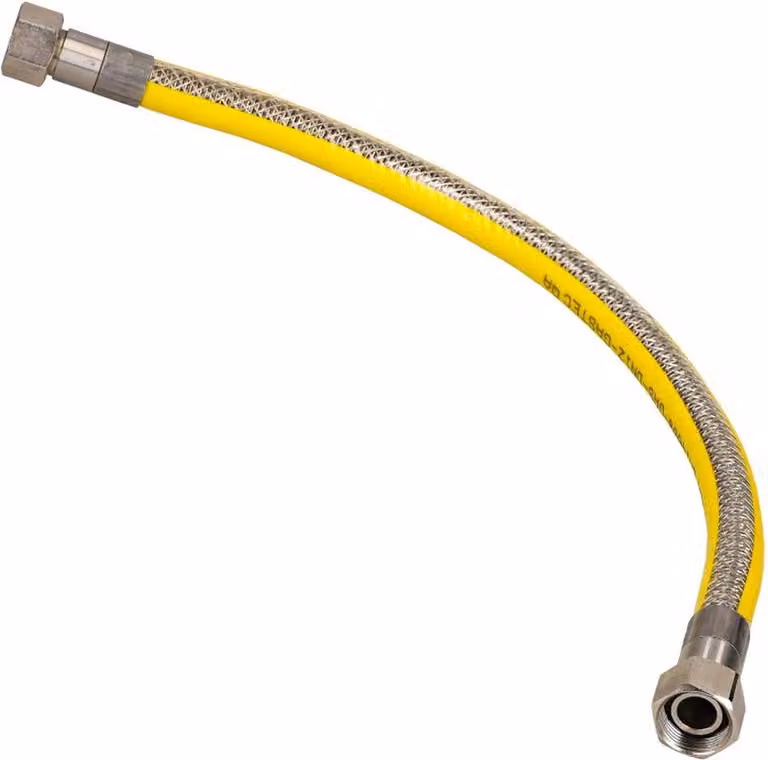 Sanivesk Flexibele RVS Gasslangset M24x1,5 - 100 cm