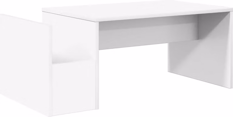 vidaXL Salontafel wit houtvezel B/D/H: 90 x 45 x 35 cm