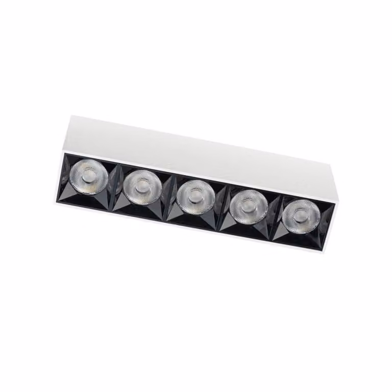 Lyora Witte opbouwspot Midi Led 5x1 leds 3000K warm wit