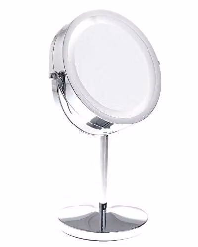 TUKA-i-AKUT TKD3145-10x Verlichte make-upspiegel met LED-verlichting en 10x vergroting, 7 inch, dubbelzijdig