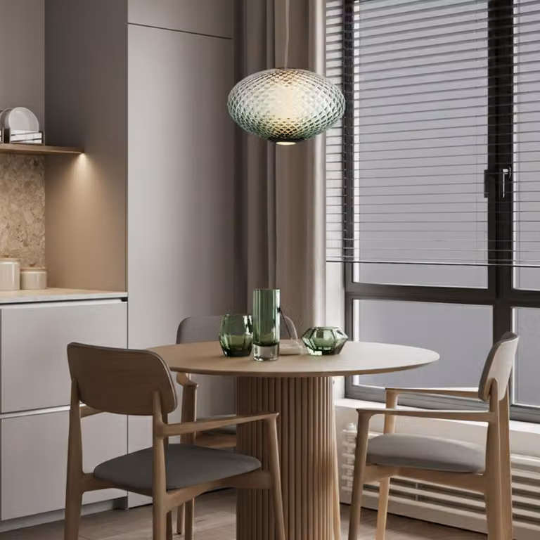 Lyora Hanglamp Aora ovaal groen glas