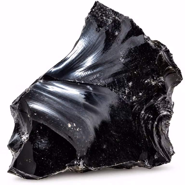 S4H Ruwe Obsidiaan Edelsteen - 406 gram - Natuurlijke zwarte obsidiaan voor meditatie en decoratie