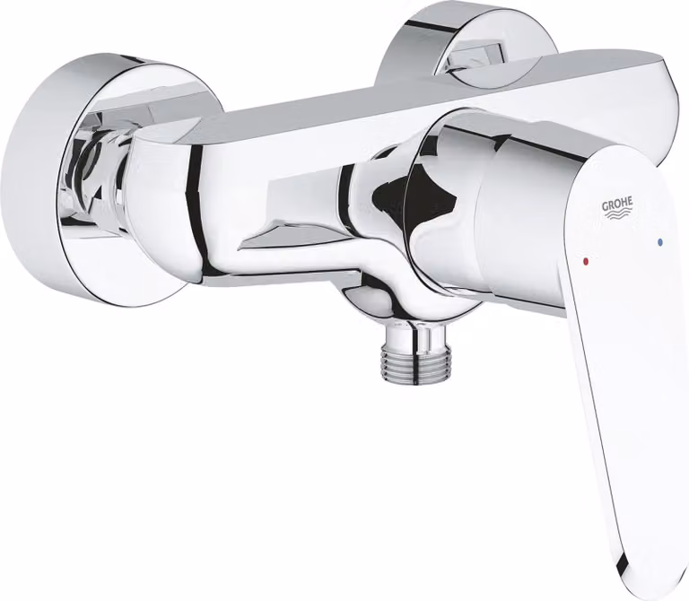 Grohe douchekraan Eurodisc C 33569 met thermostat en veiligheidsvoorziening, wandmontage, chroom