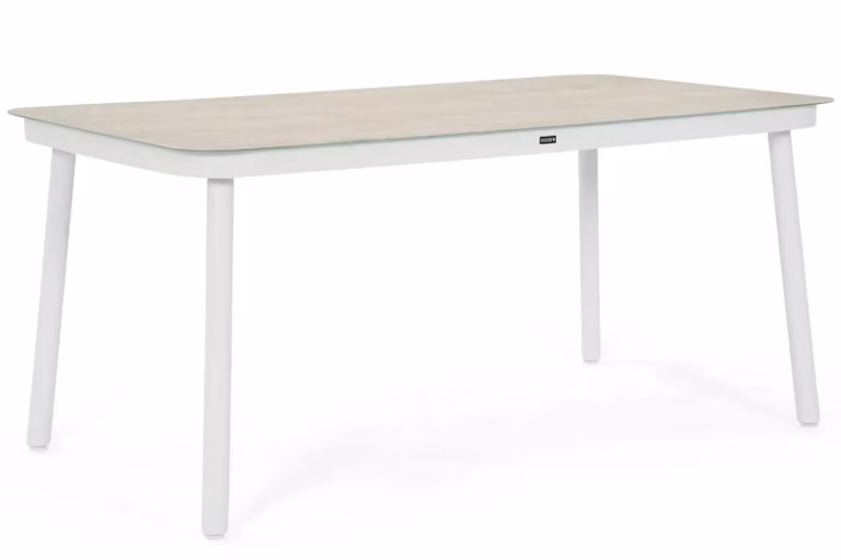 Lifestyle Garden Furniture Tavona dining tuintafel, wit, B/D/H: 160 x 90 x 72 cm