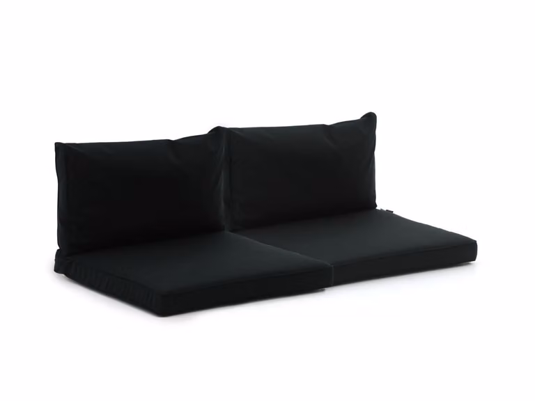 Dralon Madison Loungekussen voor de tuin, Zwart, 73 x 40 cm