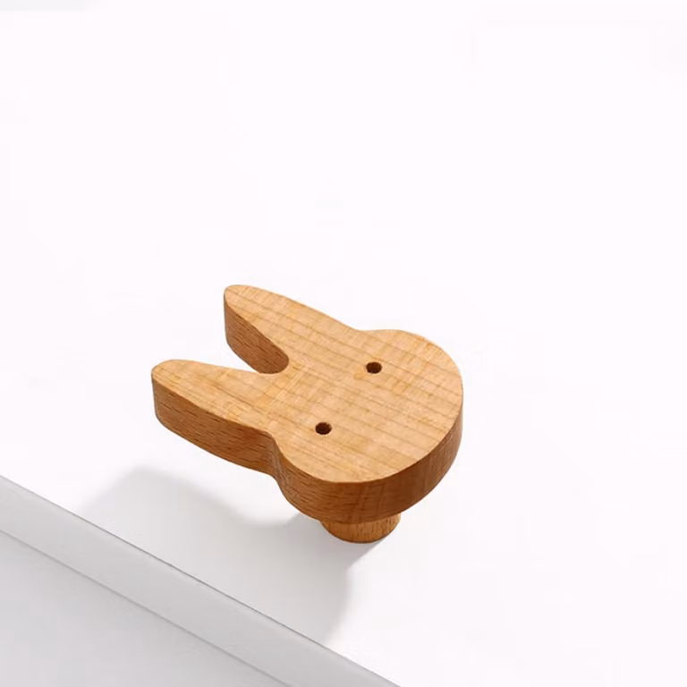 Luxento Houten ladeknoppen met dierenontwerp voor de kinderkamer - 2 stuks