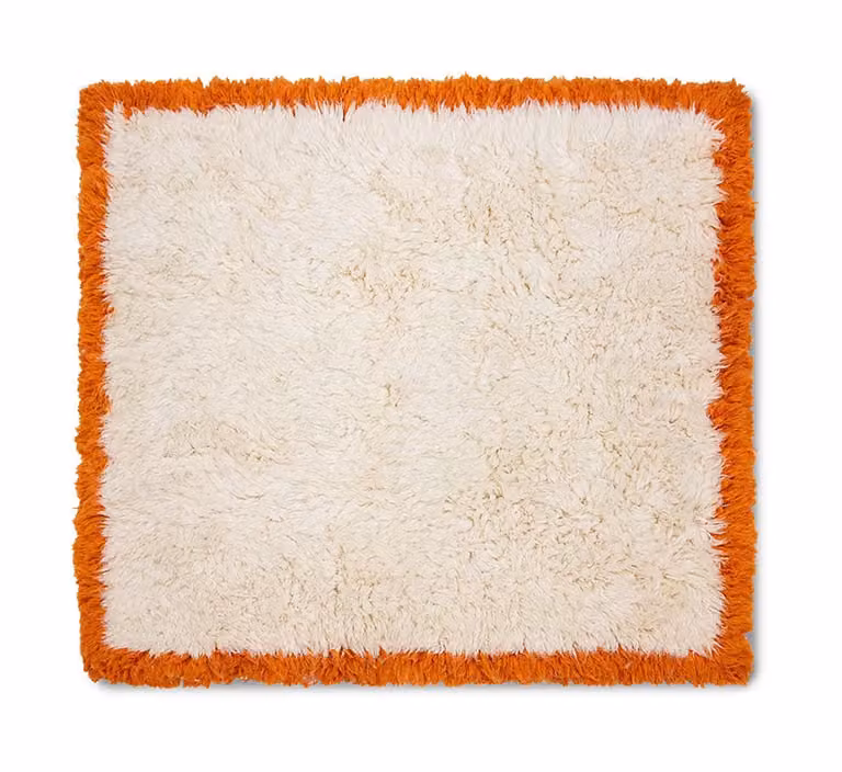 HKliving Vierkant Vloerkleed Fluffy Wol Retro Summers 250 x 250 cm