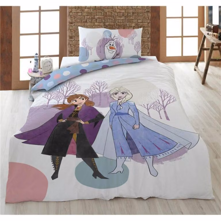Disney Frozen dekbedovertrek voor kinderen - 160 x 210 cm - 100% katoen