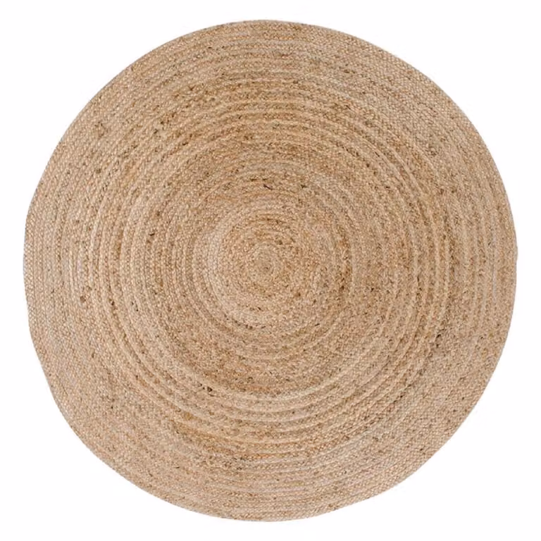 Nest of Nora Auren Rond Jute Vloerkleed - Natural - Ø 120 cm